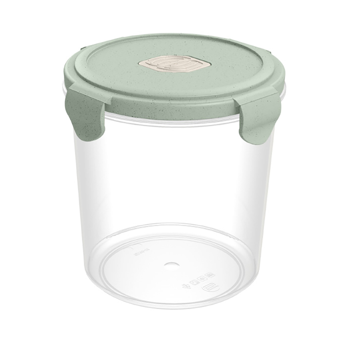 Контейнер для свч и холодильника "eco style" с клапаном 1,15 л (зеленый флэк) (1/24) "бытпласт"