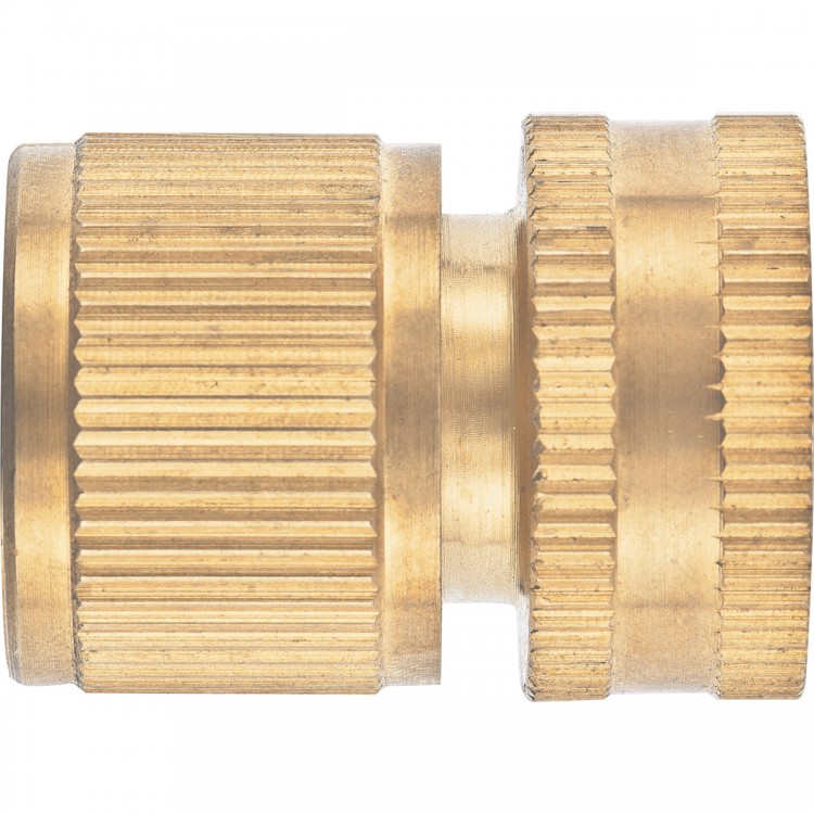 Соединитель латунный, быстросъемный, внутренняя резьба 3/4, аквастоп Palisad (66268)