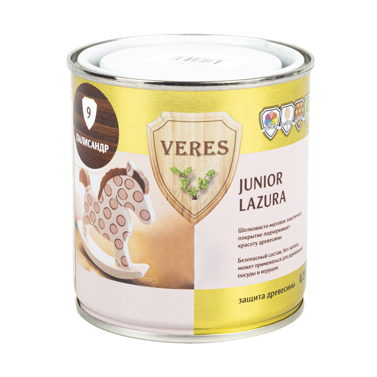 Верес джуниор № 9 палисандр 0,25 л (1/6) "veres"