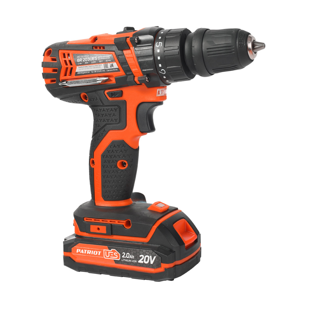 Дрель-шуруповерт аккум. br 203ues (1/10) "patriot" 180201203