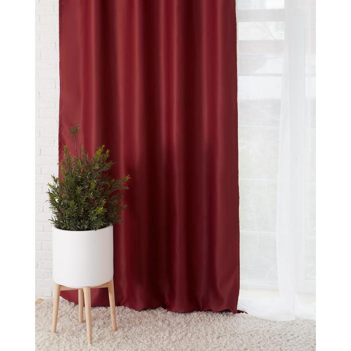 Штора блэкаут 200*250 см, бордовый (1/5) "этель" 3277221