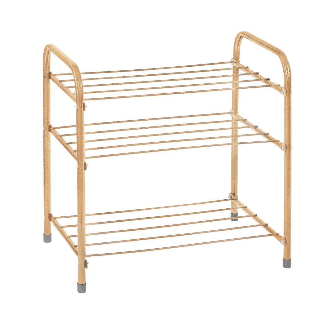 Этажерка для обуви 3-х  ярусная "эконом" (бежевый) (1) "виолет"