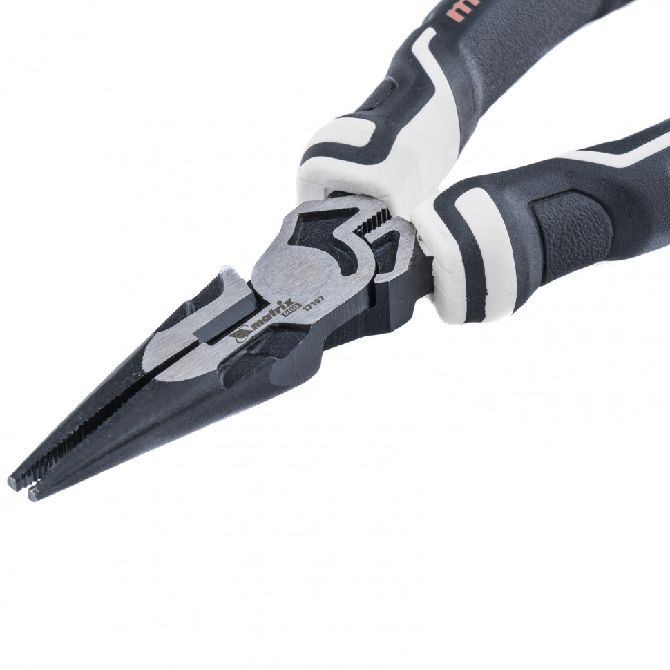 Длинногубцы прямые 165 мм, усиленная система, Pro Matrix (17197)