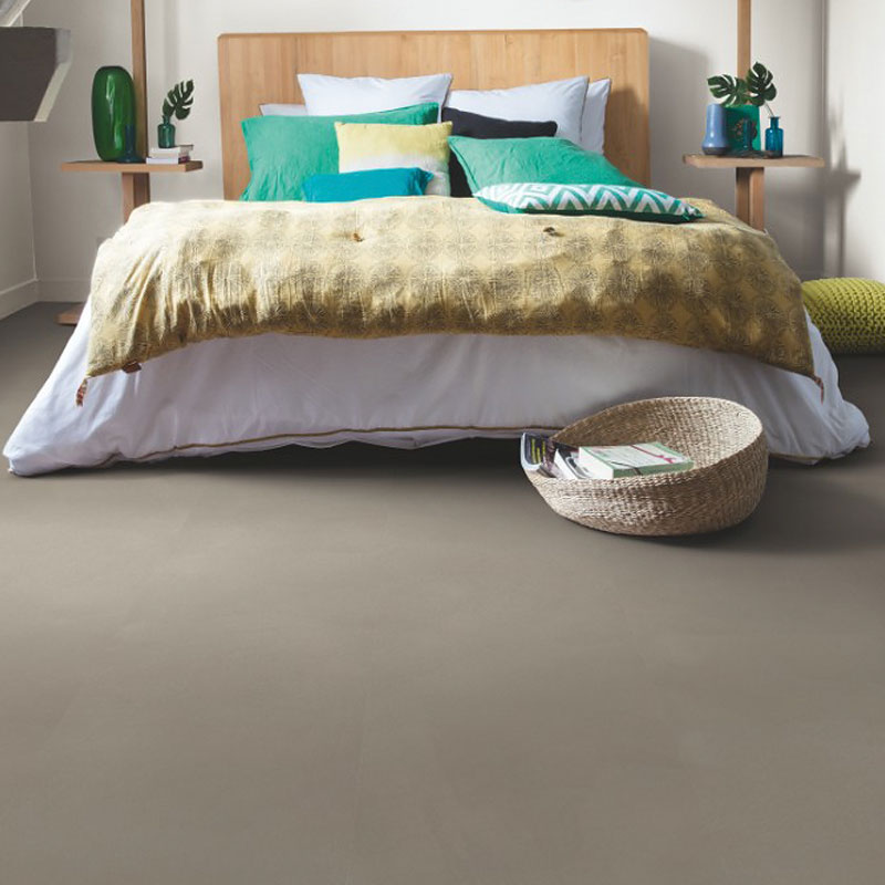ПВХ-плитка Quick-Step QS LIVYN Ambient Click Plus AMCP 40141 Шлифованный бетон темно-серый