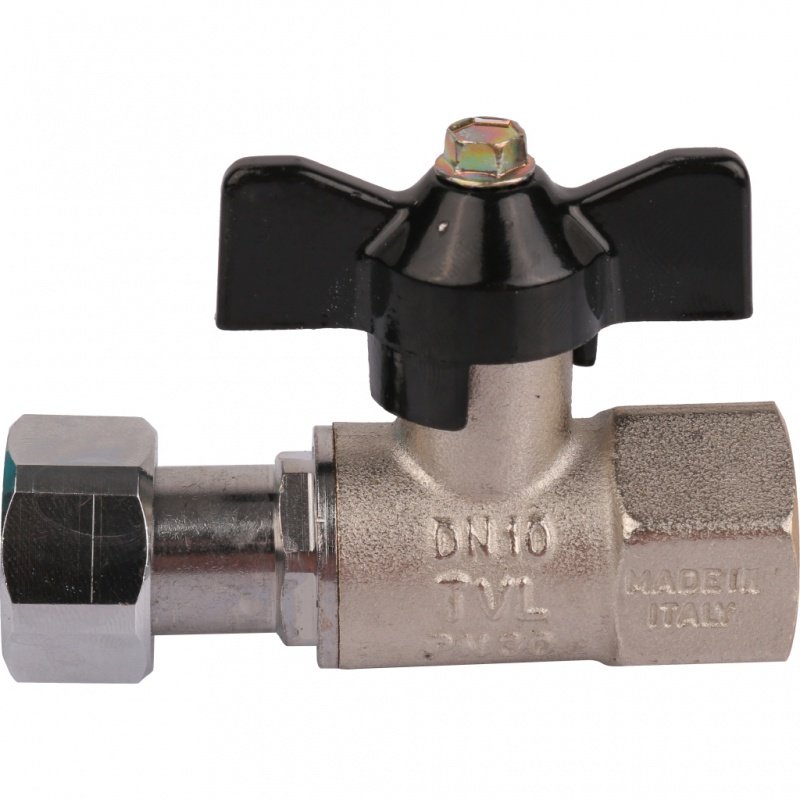 Кран шаровый STOUT ВВ 1/2" с накидной гайкой бабочка