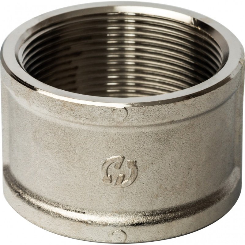 Муфта резьбовая 2" ВР никель STOUT