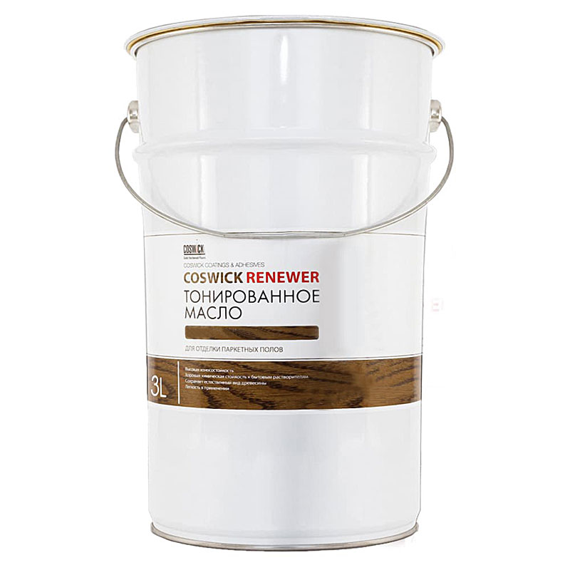 Тонированное масло для паркетных полов Coswick 4040-060021 Бренди