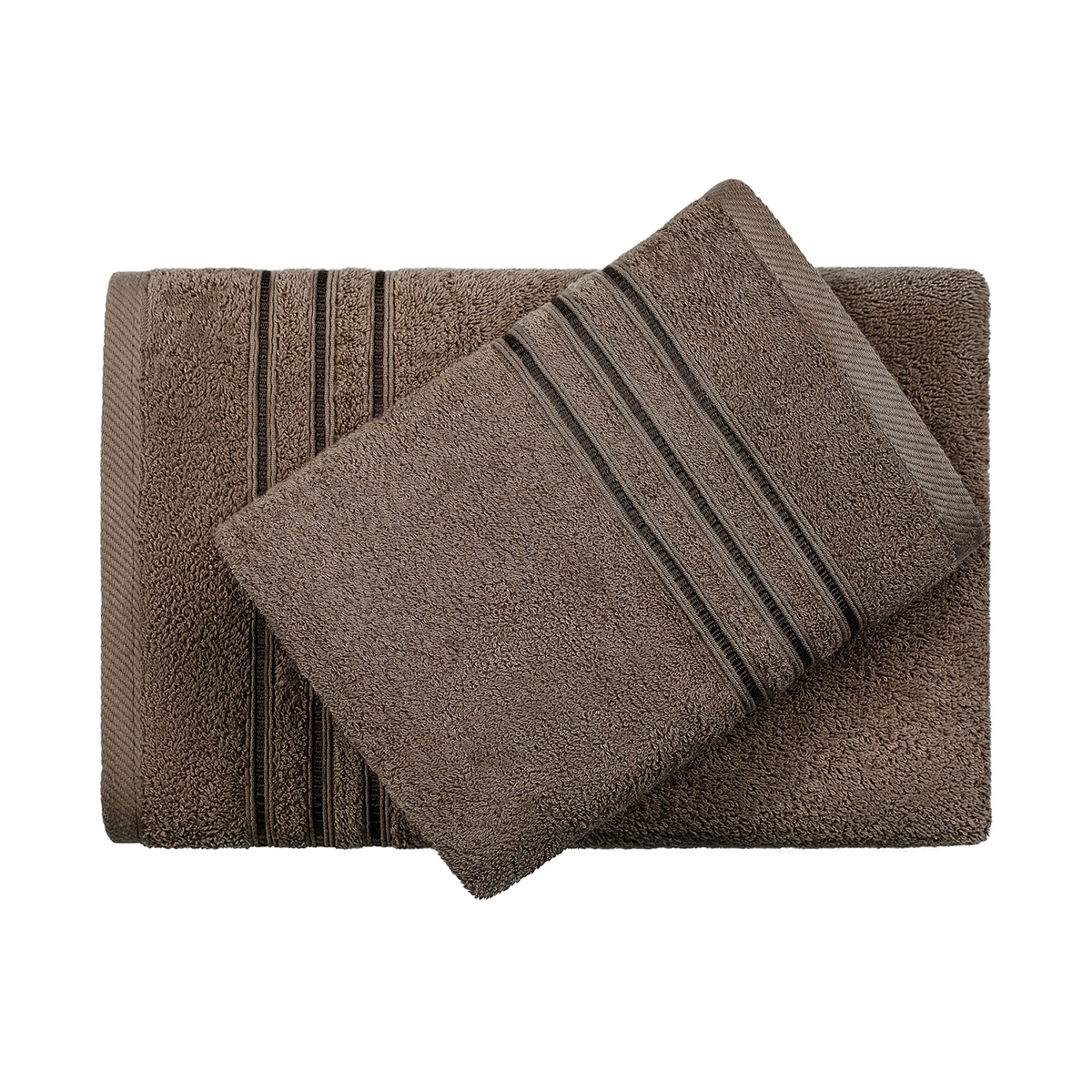 Полотенце "самойловский текстиль" верона 33*70 см (темно-коричневый)