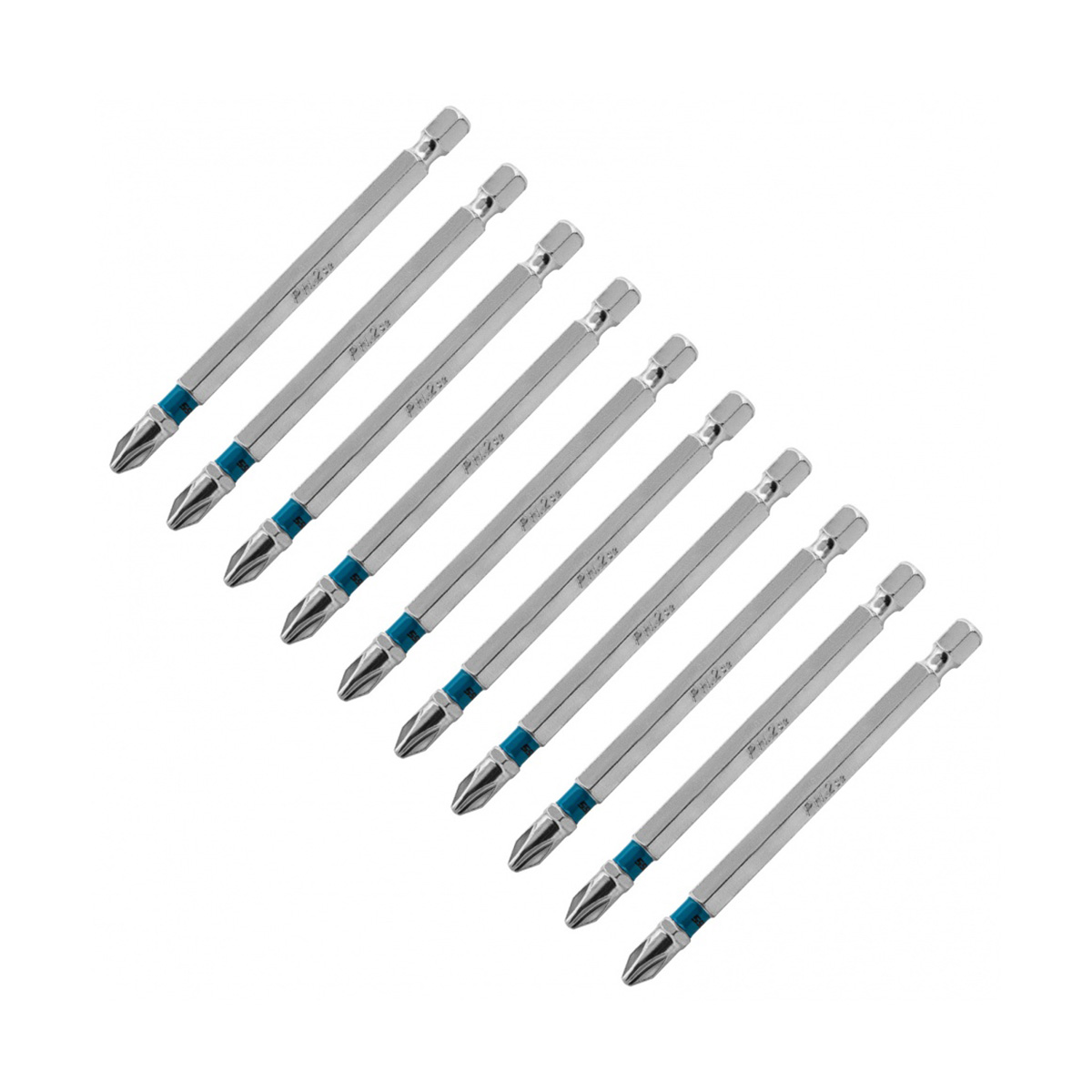 Биты ph №2 90 мм (набор 10 шт.) (1/60) "gross"