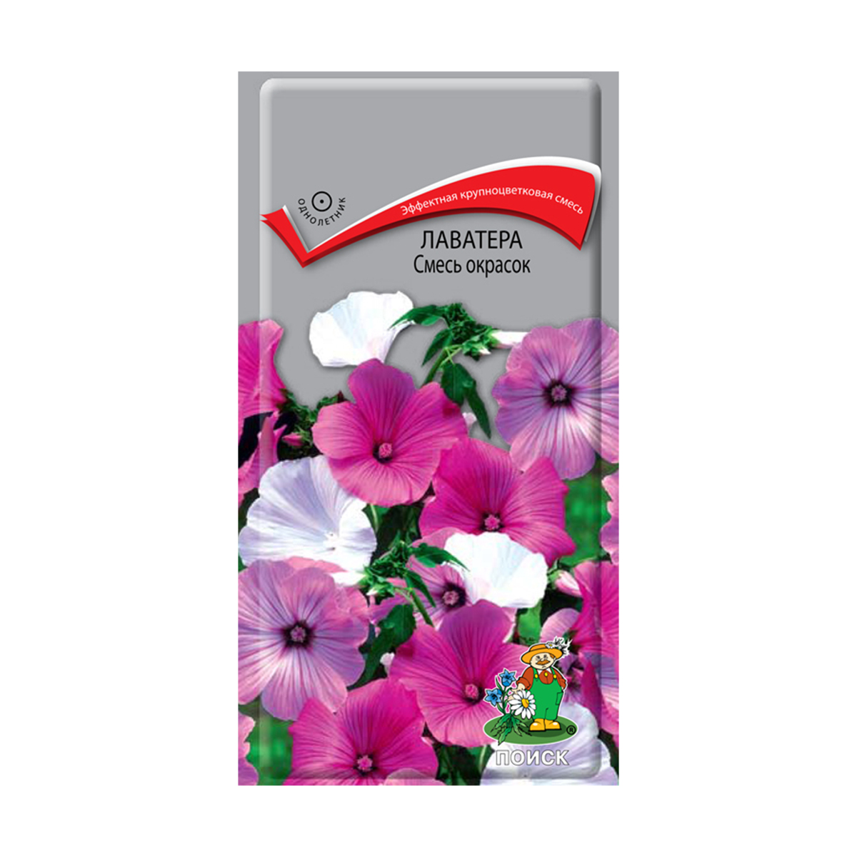 Семена цветов лаватера, смесь окрасок 0,5 г  ("1) (10/100) "поиск"