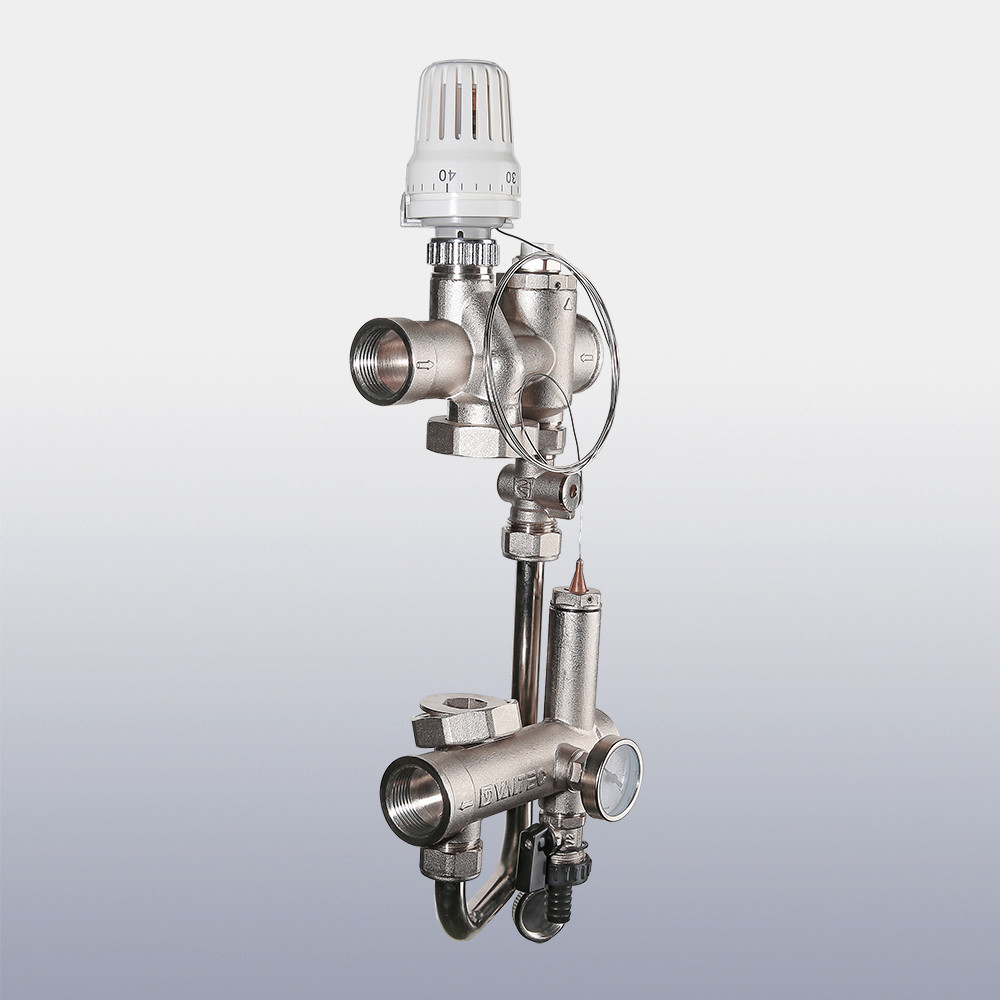 Насосно-смесительный узел 1" VALTEC VALMIX 200 мм, 130 мм