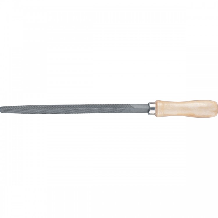 Напильник трехгранный, 300 мм, деревянная ручка Сибртех (16032)