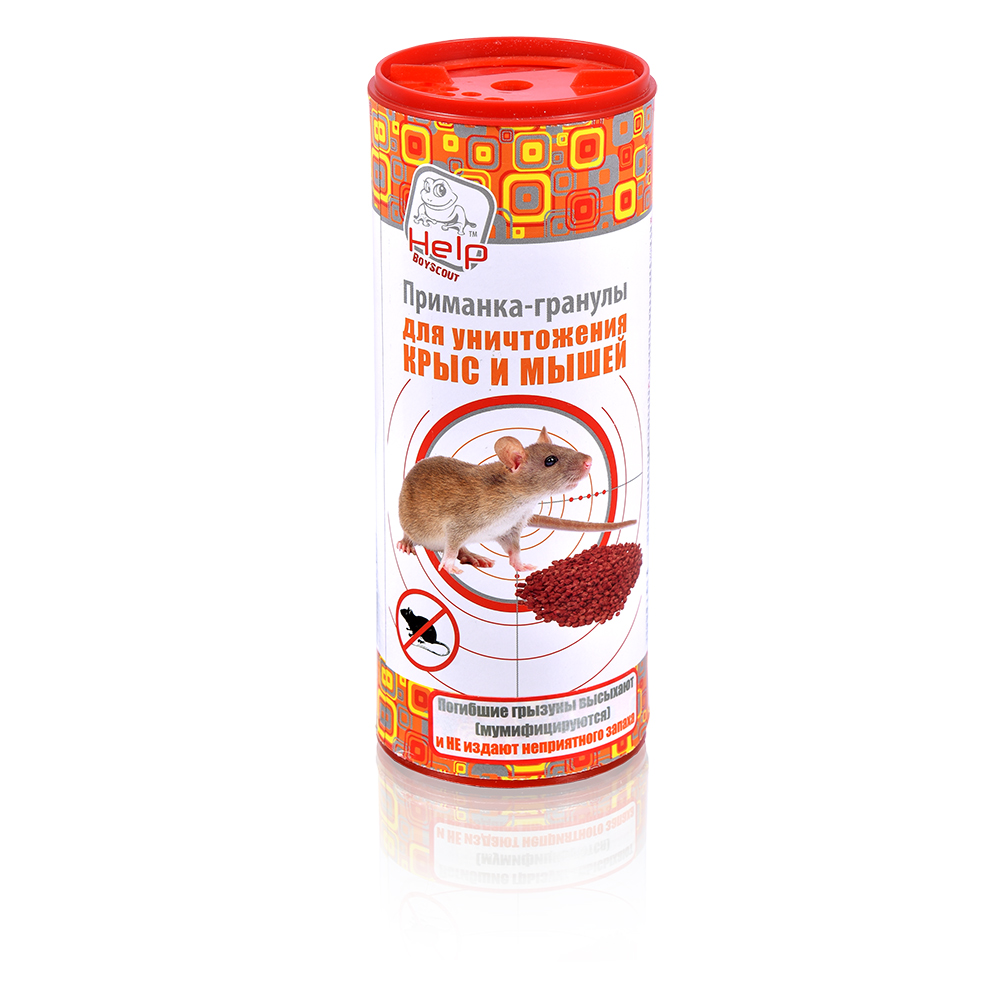 Средство от крыс и мышей приманка (гранулы) 200 г (1/12) "help" 80280