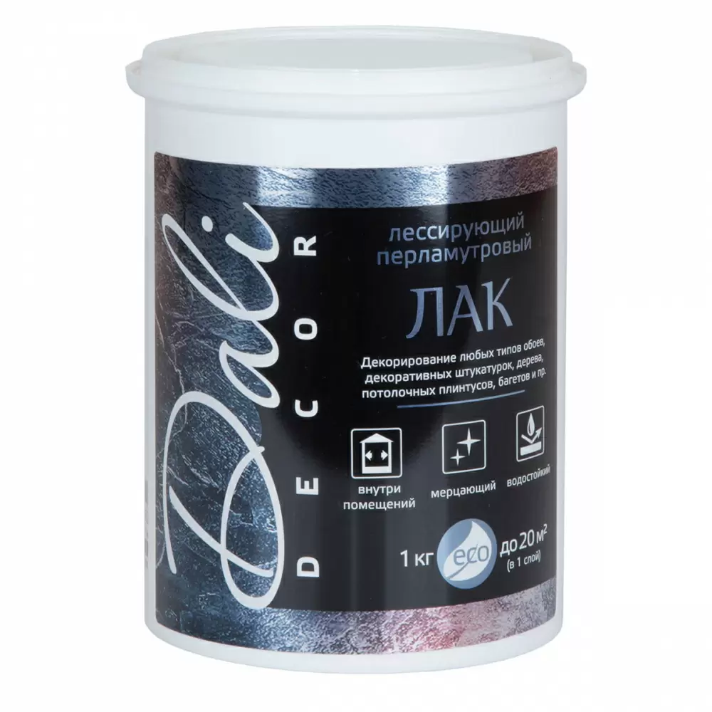 Dali-Decor / Дали Декор лак лессирующий перламутровый водостойкий