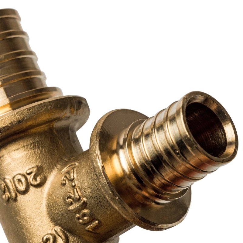 Тройник переходной 20 x 16 x 16 аксиальный для труб PE-X STOUT