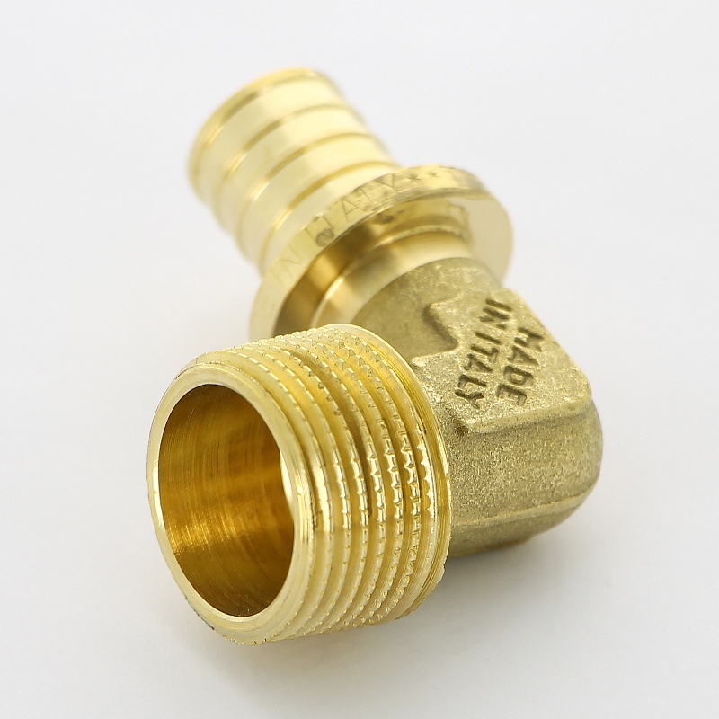 Угол переходной 16 x 1/2" НР аксиальный для труб PE-X UNI-FITT