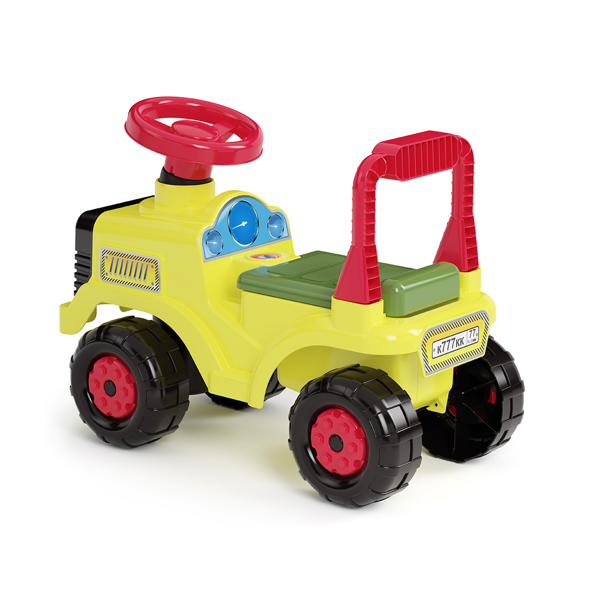 Машинка детская "трактор" (желтый) (1/2) "альтернатива" м4943