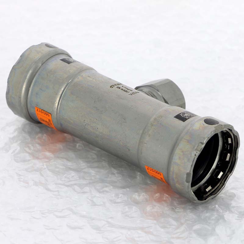 Тройник пресс-В оцинкованная сталь Megapress VIEGA 1" х Rp 1/2" х 1"