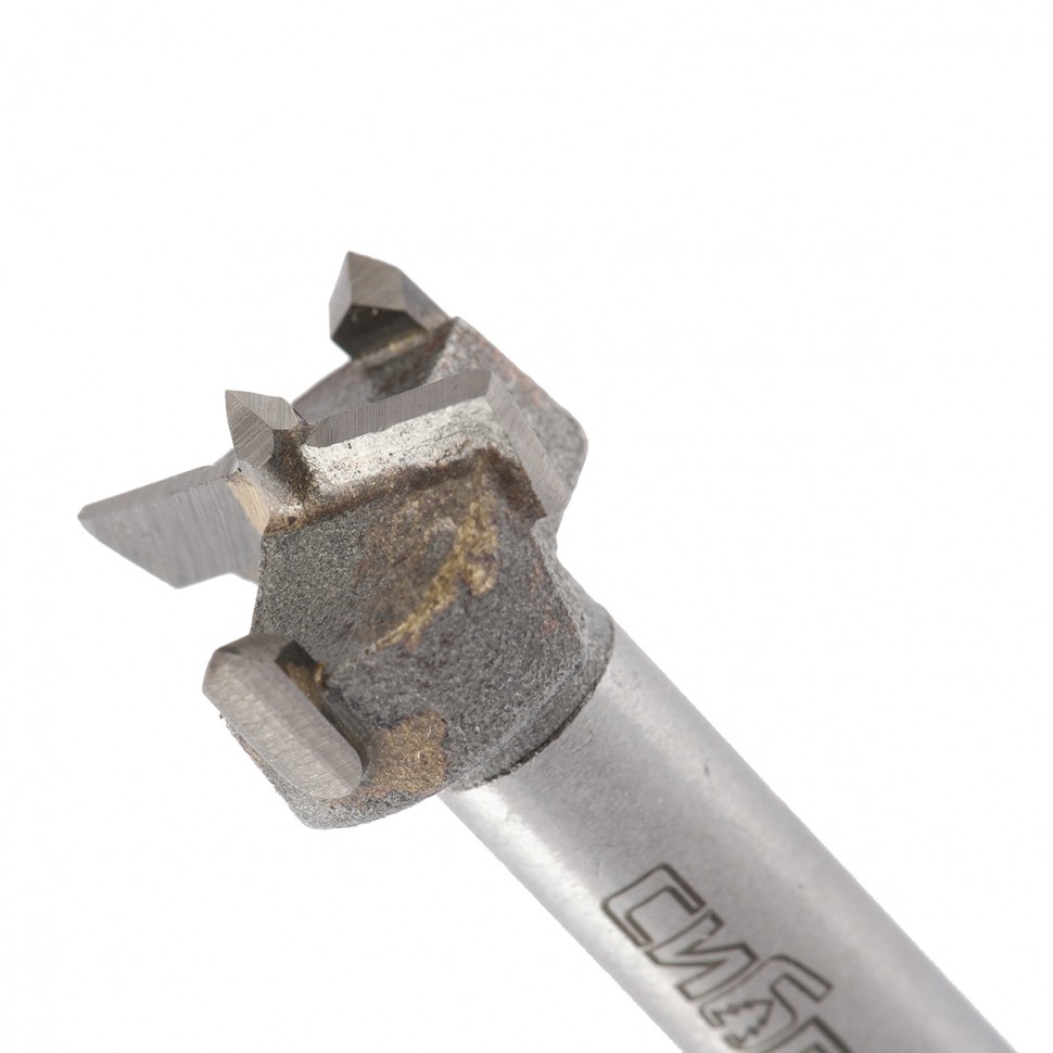 Сверло Форстнера по дереву, 18 мм, цилиндрический хвостовик Сибртех (704818)