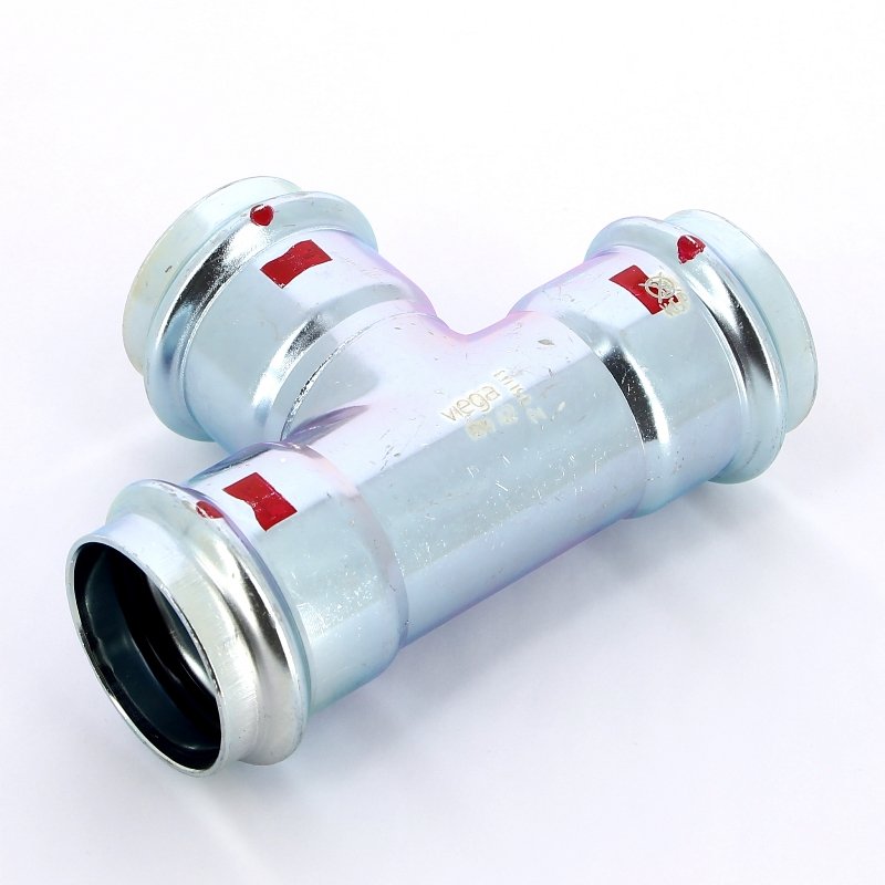 Тройник пресс 42 оцинкованная сталь Prestabo VIEGA