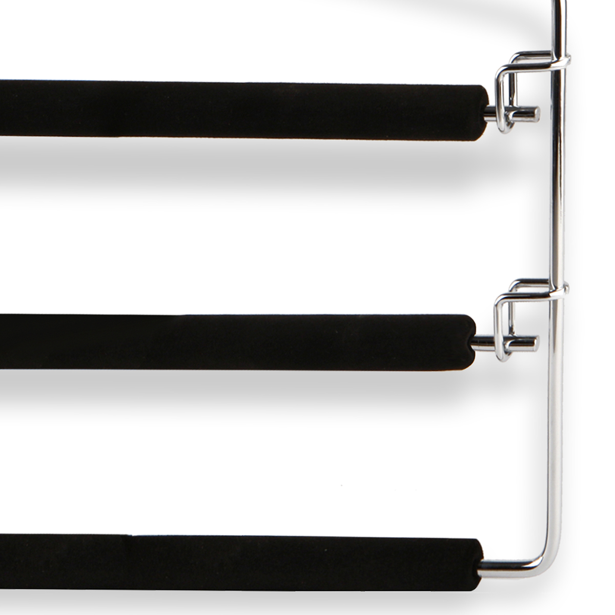 Вешалка для одежды с 3 разъемными мягкими нескольз. перекладинами (1/20) "valiant" 50325