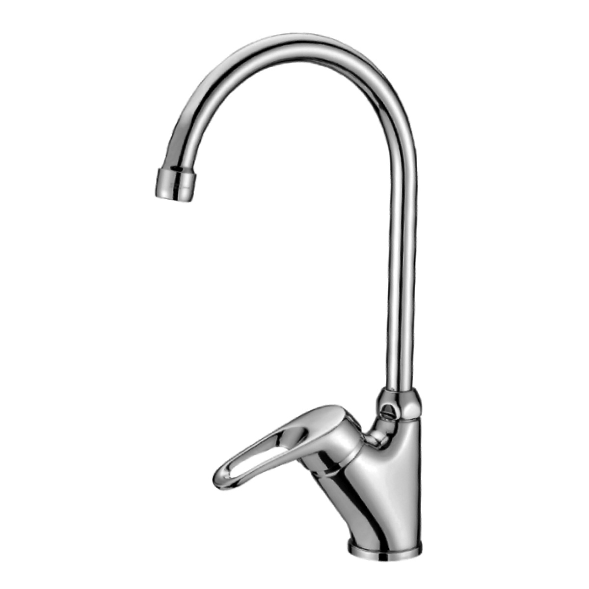 Смеситель для кухни "omega"  lm3105c  высокий поворотн. излив (1/10) "lemark"