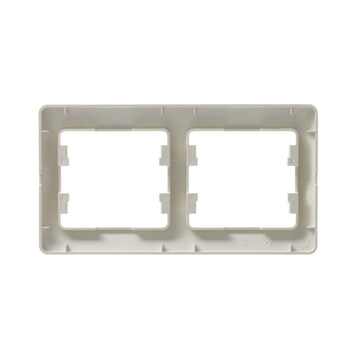 Рамка "glossa" 2-х местн. горизонтальная, бежевый (1/30/180) "schneider"