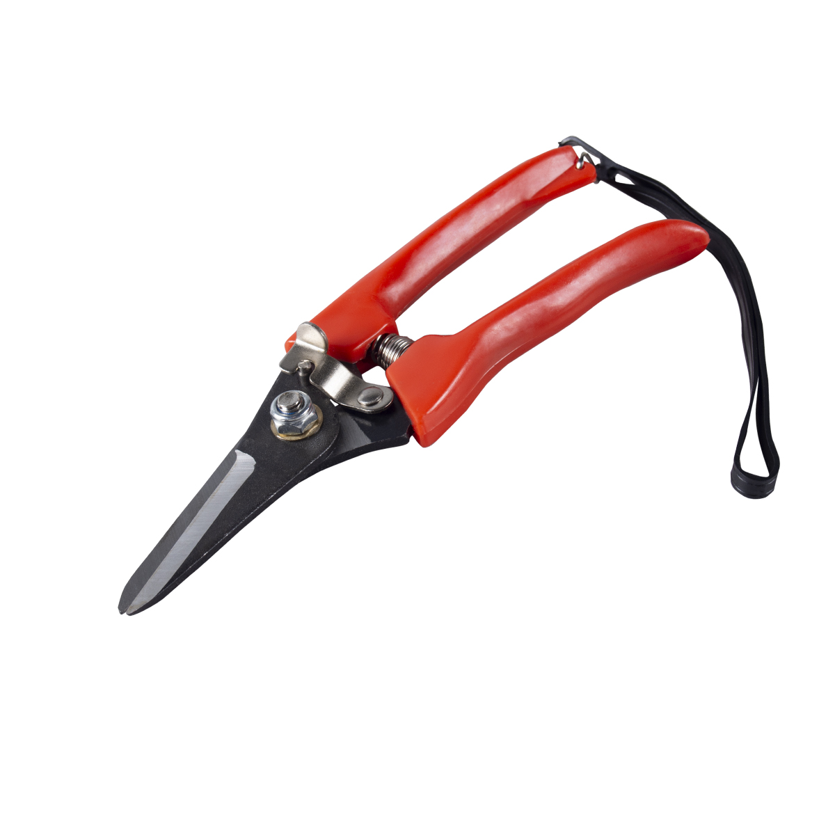 Секатор цветочный мини прямые лезвия 170 мм, пласт. ручки с ремешком (1/60) "feona" 004-0828