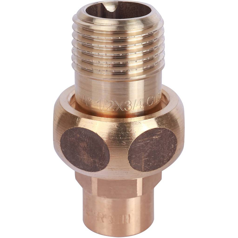 Американка (сгон) 15x3/4" НР самоуплотняющаяся под пайку бронзовая SANHA 143411534