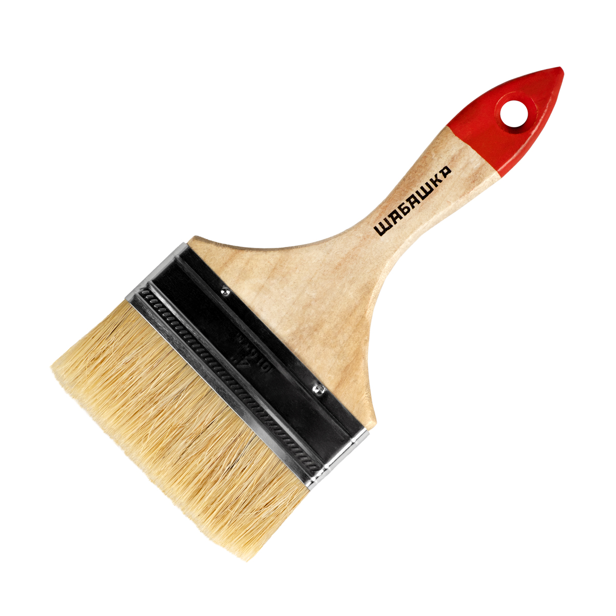 Кисть плоская "шабашка"  №4 /100 мм (12/240) дерев.ручка  108-5040