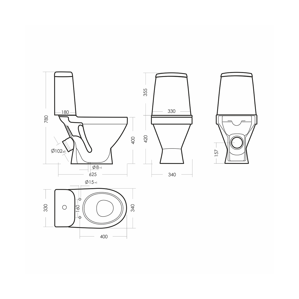 Унитаз напольный "лада" эконом белый "sanita" wc.cc/lada/1-p/wht.g/s1
