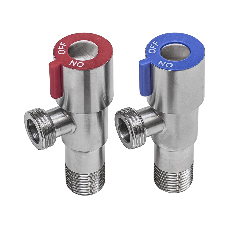 Комплект угловых кранов "rm" сталь 1/2" х 1/2", наружн/наружн, керамическая кран-букса (1/48)