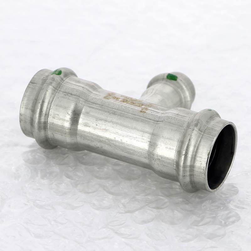 Тройник пресс 28х15х28 нержавеющая сталь Sanpress Inox VIEGA