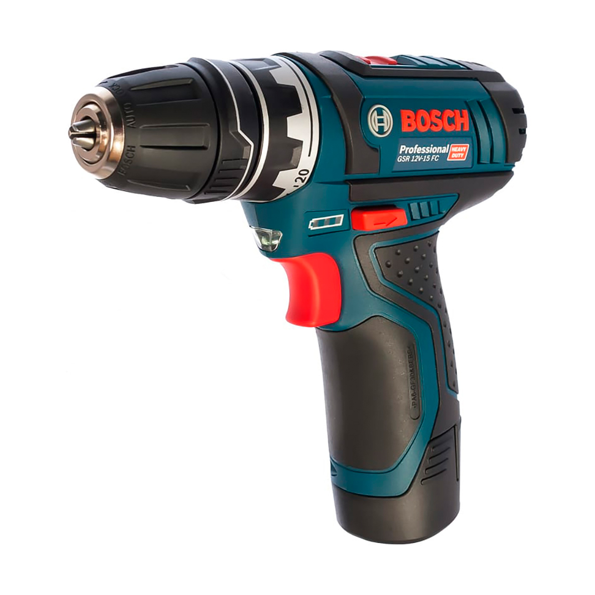 Дрель-шуруповерт аккумуляторная Bosch GSR 12V-15 FC, 12 В, 2 x 2 Ач Li-ion, ЗУ