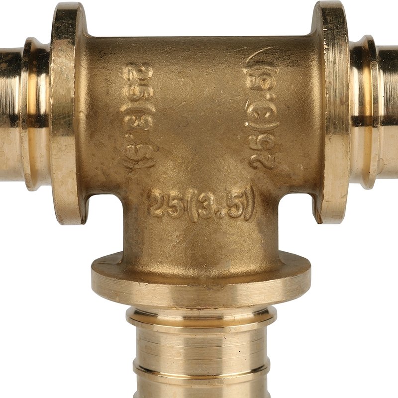 Тройник 25 х 25 х 25 аксиальный для труб из сшитого полиэтилена STOUT