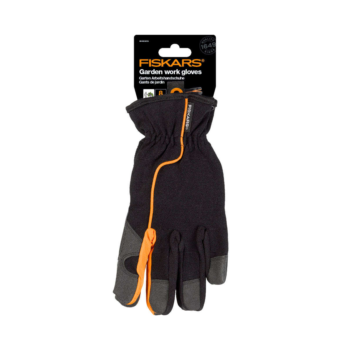Перчатки рабочие размер 8 (1/10) "fiskars" 1003478