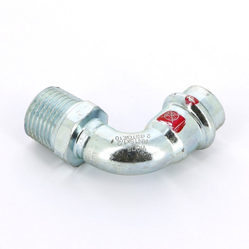 Угол пресс-Н 15x1/2" оцинкованная сталь Prestabo VIEGA