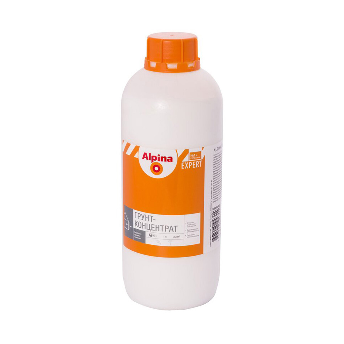Грунтовка "expert" глубокого проникн. (концентрат) 1 л (1) "alpina"