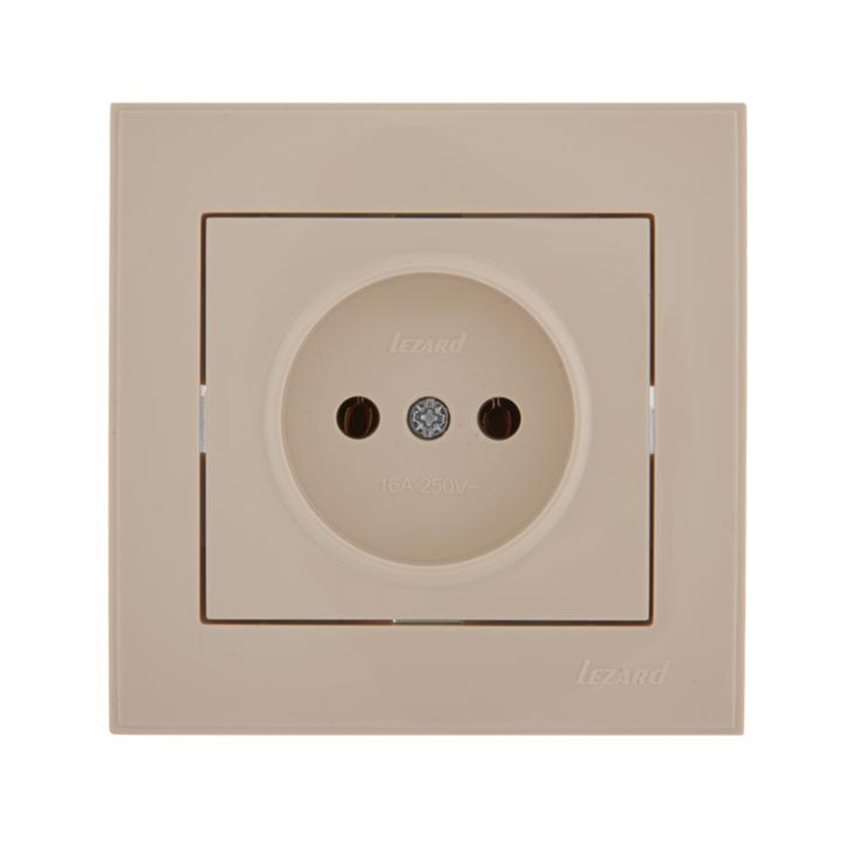 Розетка "rain" 1 местн. (керамика) кремовый (1/10/120) "lezard" 703-0303-121