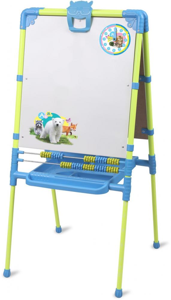 Мольберт детский двусторонний Nika Пушистая азбука М2/ПА2, с пеналом