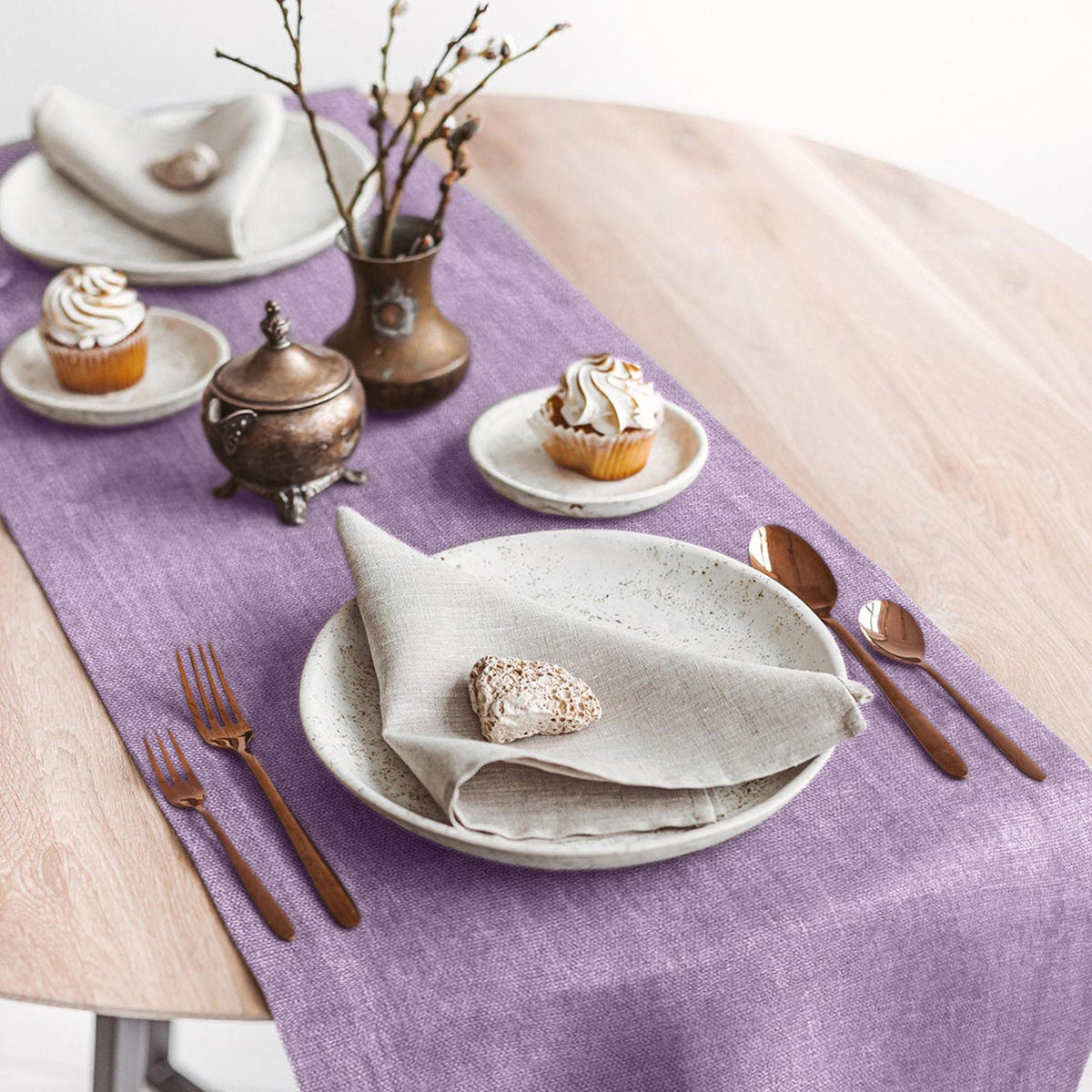 Дорожка сервировочная "волшебная ночь" 40*140 см (лаванда)