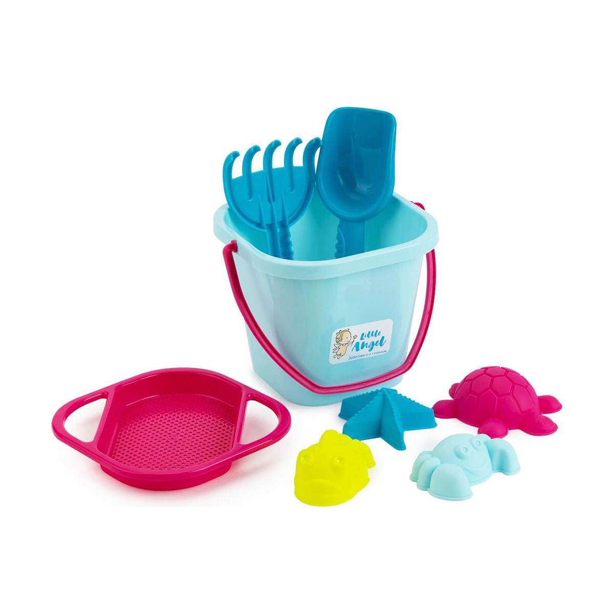 Набор для игры с песком "красочное лето" (принцесса) (1/8) "little angel"  la1020прц