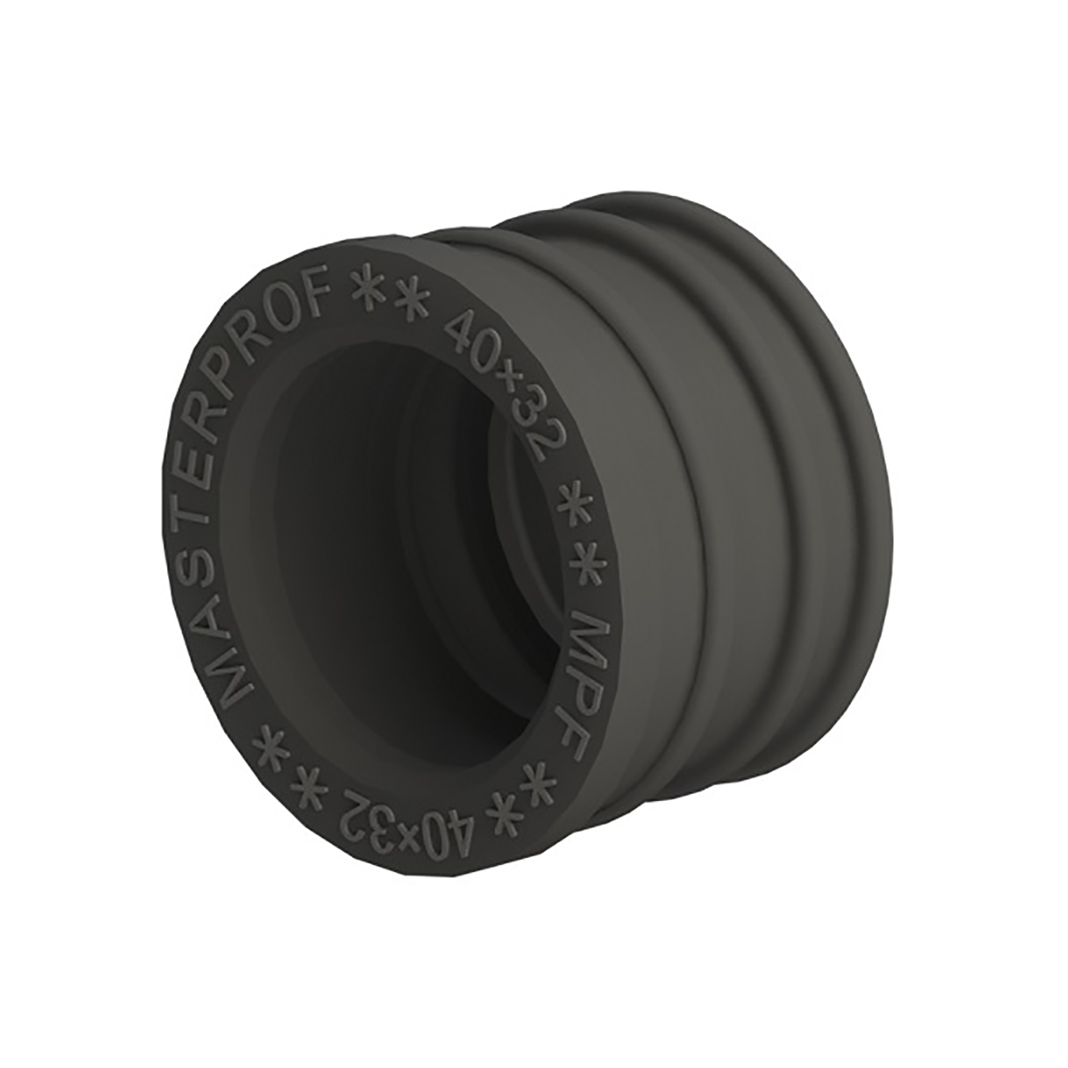 Манжета для канализации тэп d=40 х 32 мм (черная) (10/400) "mpf"