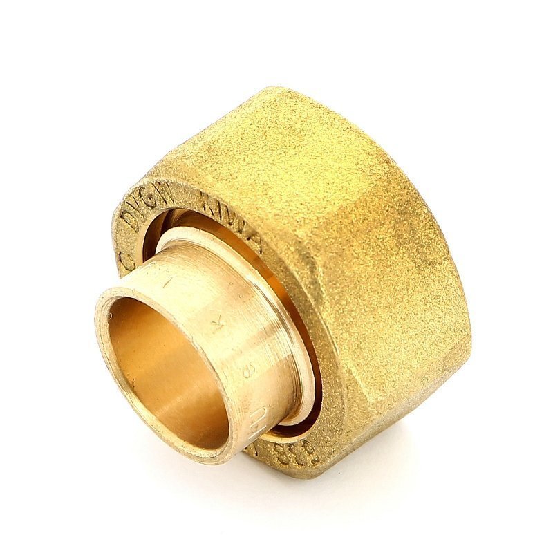 Муфта 15 x 3/4" с накидной гайкой ВР уплотнение под конус VIEGA пайка