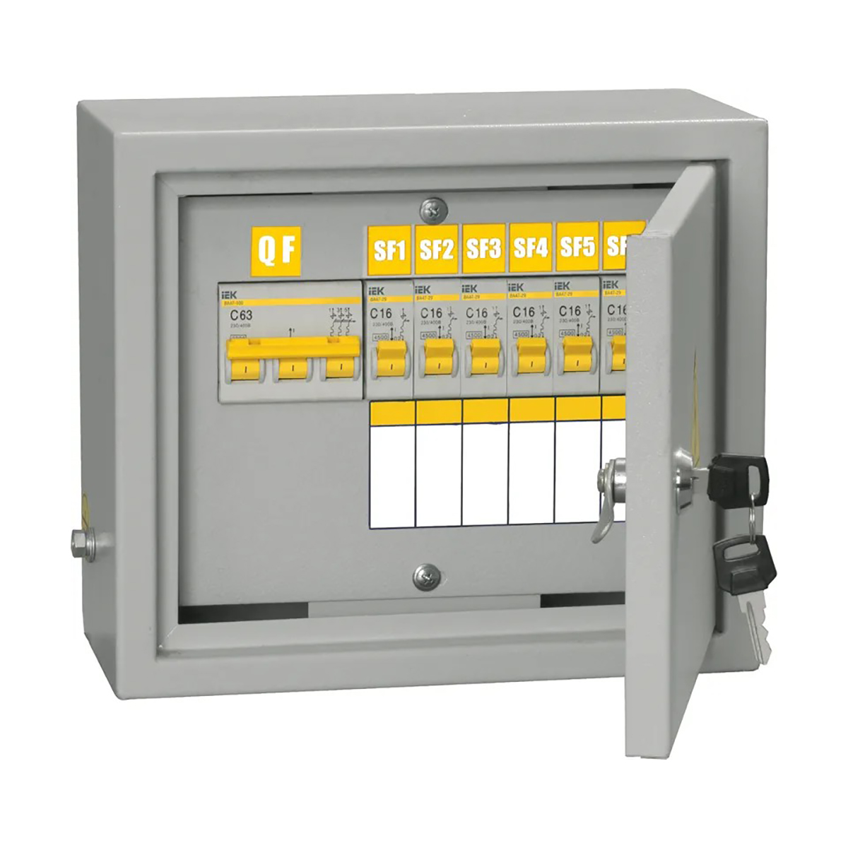 Щиток распределительный навесной ощв-3-63-6-0 36 ухл4 ip31msm10-3n-06-31, металл. (1) "iek"