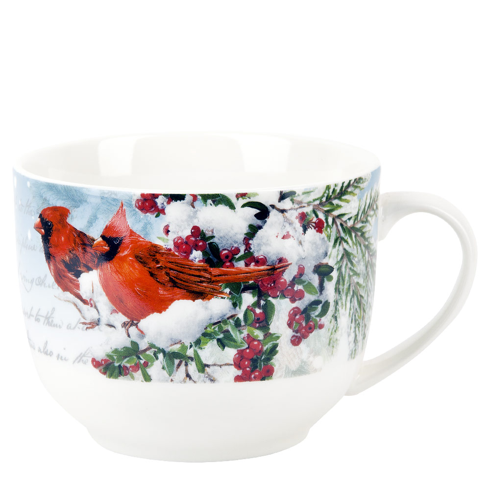 Кружка "красный кардинал" 500 мл, фарфор (1/6/24) "nouvelle home" n0990596