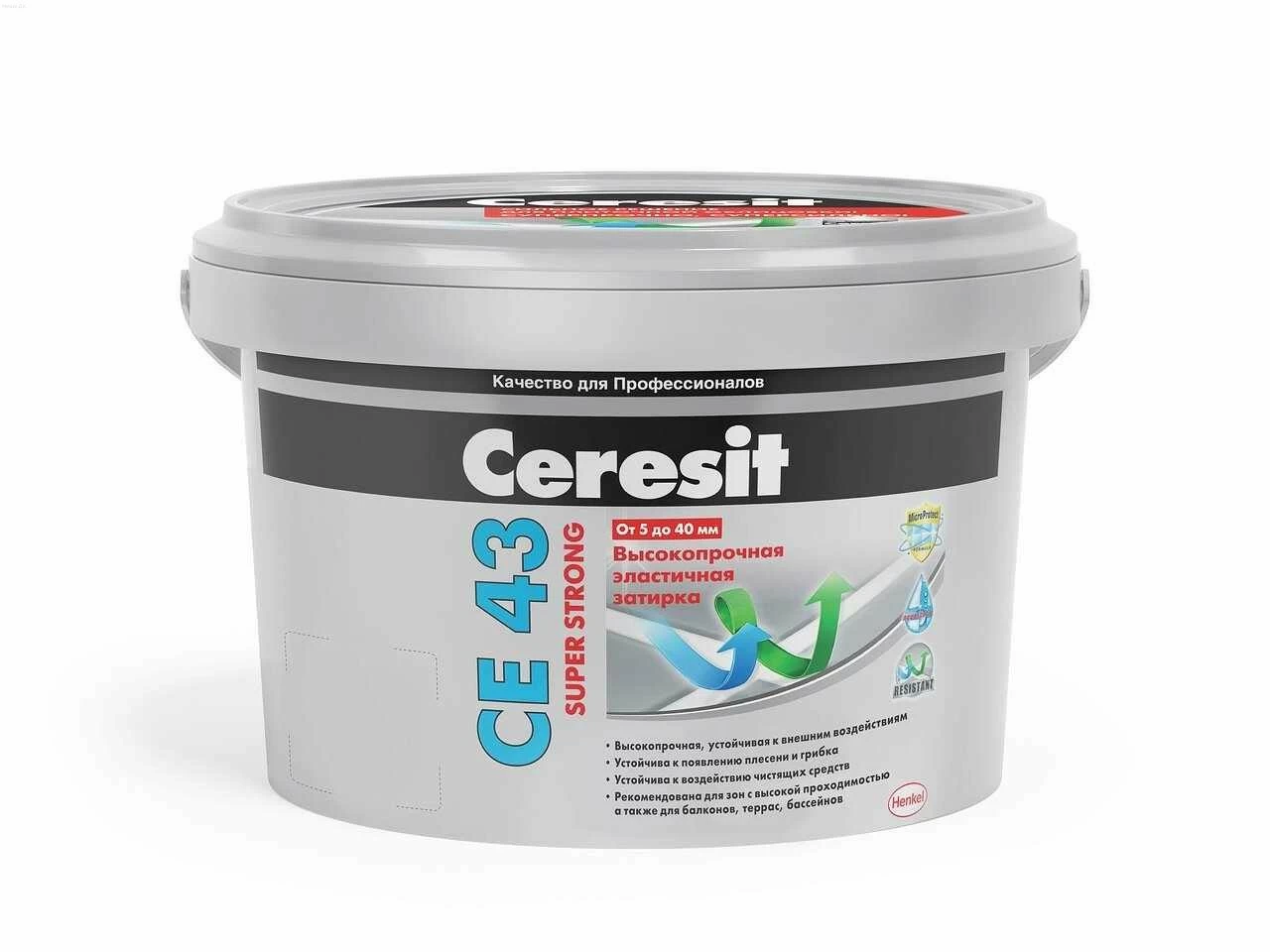 Затирка высокопрочная Ceresit CE43, багама (2кг)