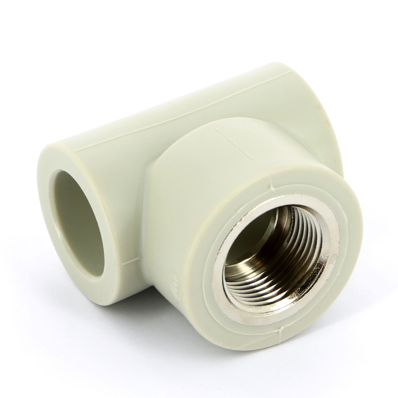 Тройник комб. 32 х 1" (ВР) полипропилен PP-R FV-PLAST серый