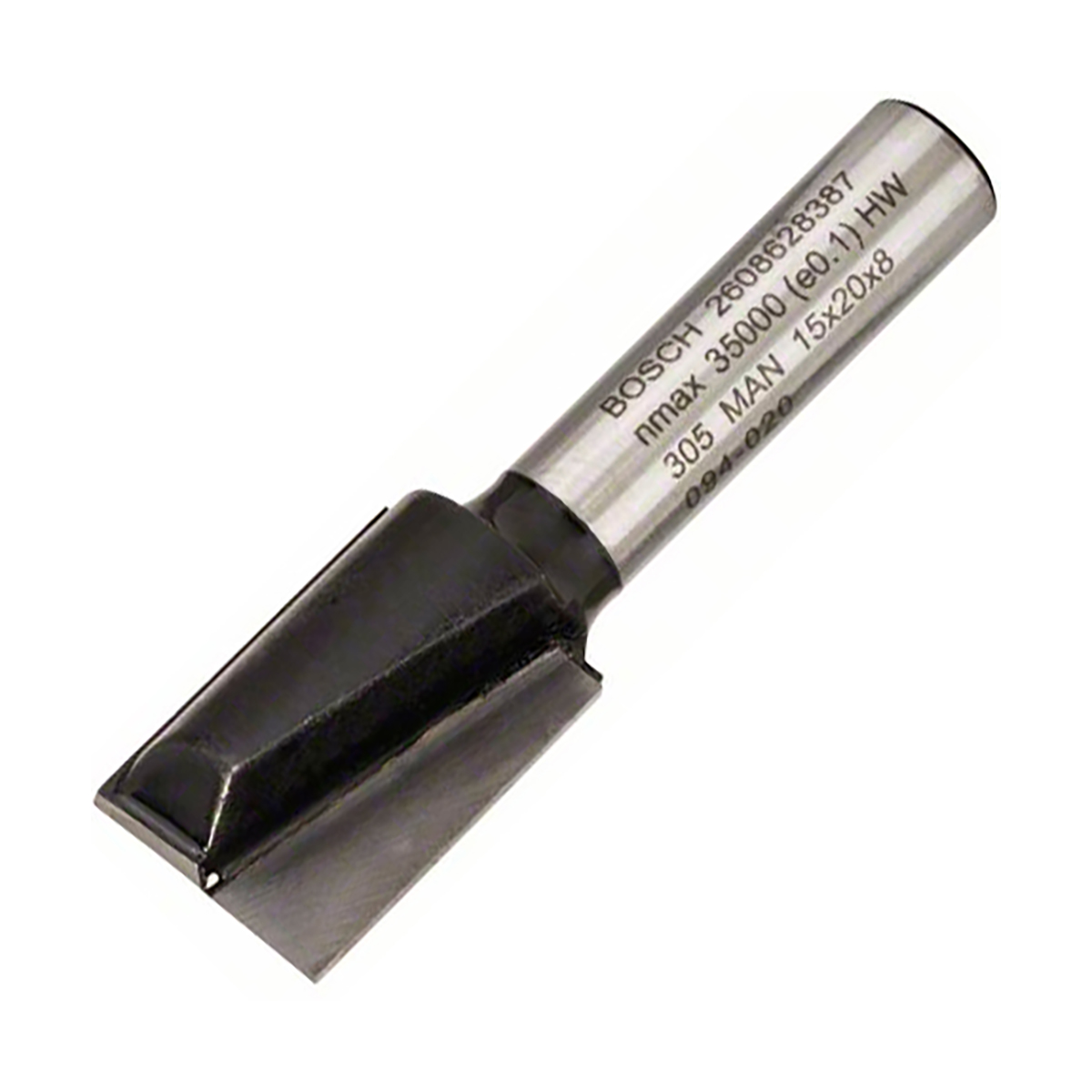 Фреза пазовая прямая "standard for wood" 15 х 20 мм, хвостовик 8 мм (1) "bosch" 2608628387
