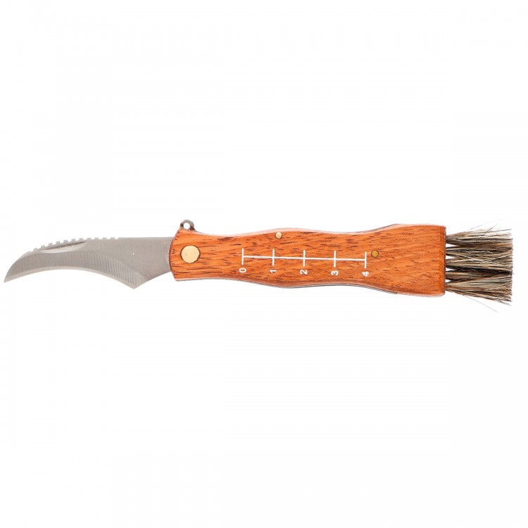 Нож грибника складной, 145 мм, деревянная рукоятка, Palisad (79004)